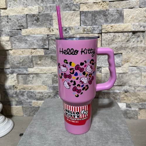 Hello kitty 40oz pink leopard - hello,