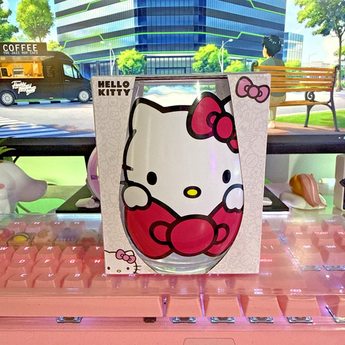 Hello kitty stemless glass - hello,
