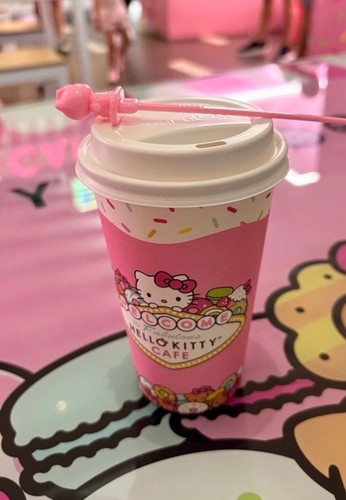 Hello kitty cafe coffee pink - kitty,